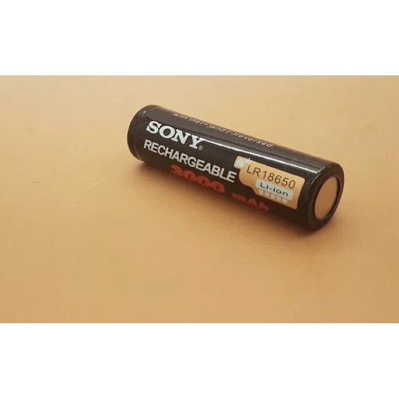 Baterai Cas Sony 18650 3.7V 3000mAh FLat 3000 mAh