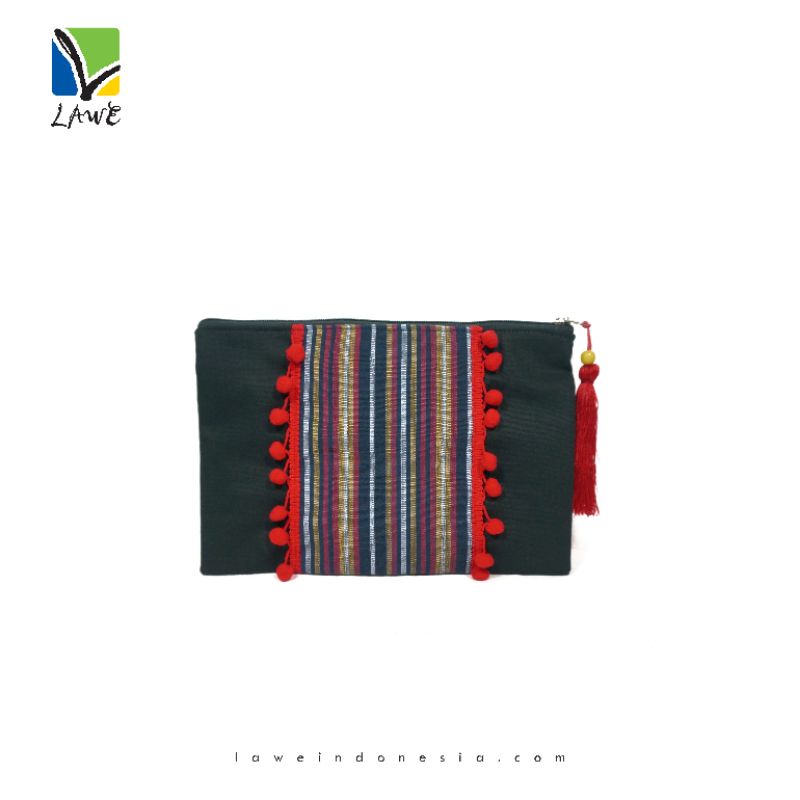 Marion Clutch LAWE Dompet Wanita Dompet Besar Dompet Cantik Clutch Lurik Clutch Cantik Tas Wanita