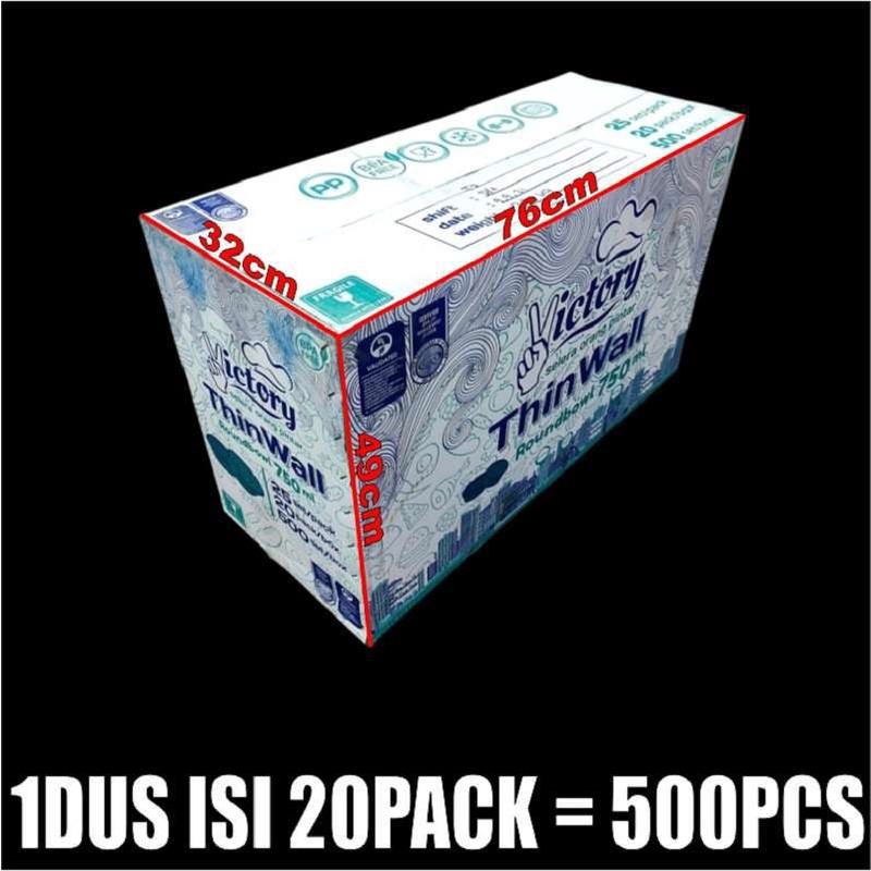 Thinwall 750ml 500pcs bowl Dus Mangkok 750 ml Bulat Bakso 650 Plastik Murah Surabaya