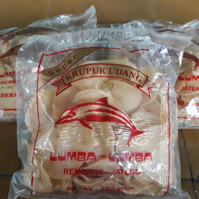

Krupuk udang super lumba lumba 250 gr