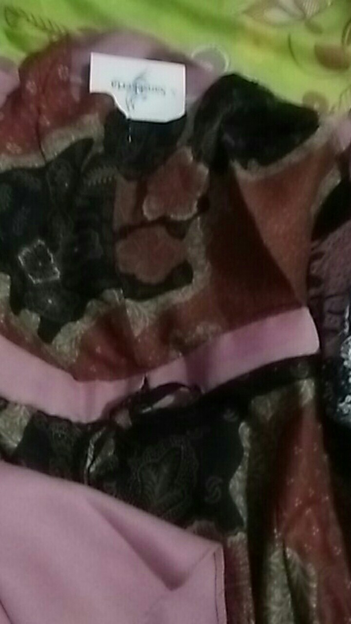 M-l-xl-xxl Batik Wanita Asj Sa Hrb026 Kenongo Kemeja Tosca Pendek