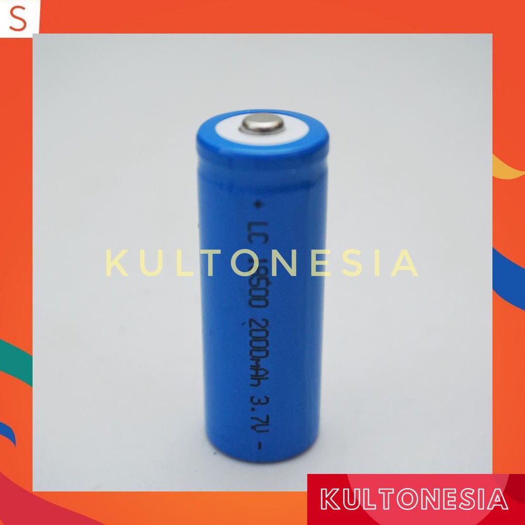 Baterai Cas Type 18500 3,7V 3000Mah Baterai senter