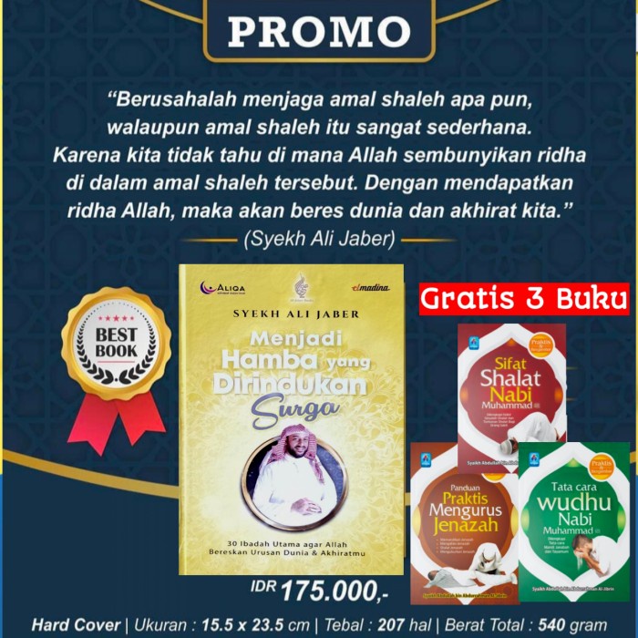 

Beli 1 gratis 3 buku menjadi hamba yang dirindukan surga