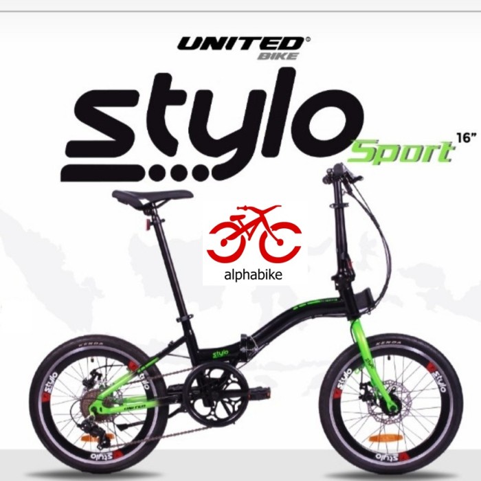 SEPEDA LIPAT UNITED STYLO 16 INCH FOLDING BIKE