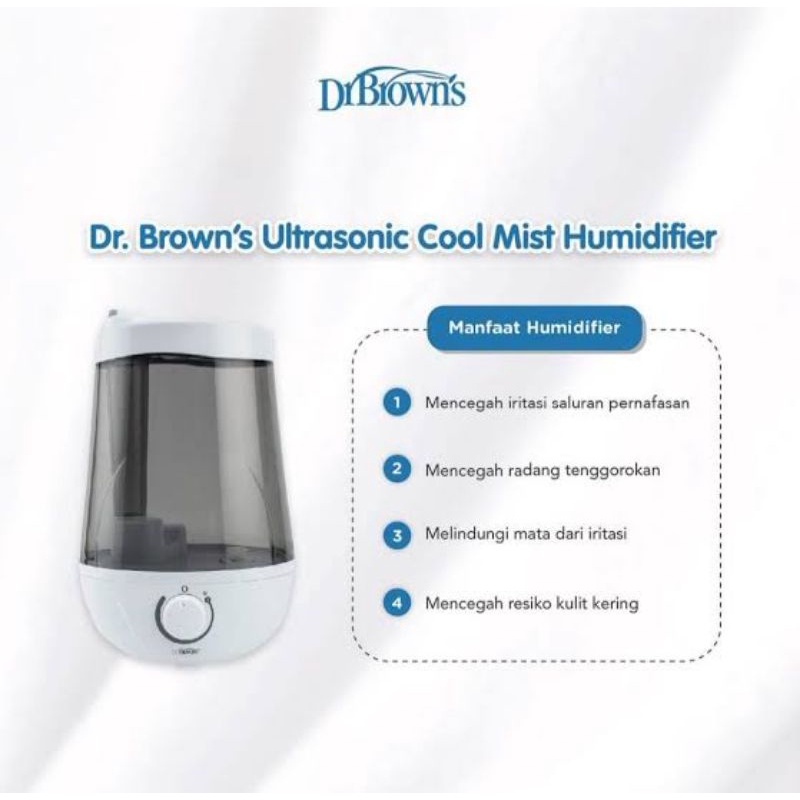 Dr Brown's Ultrasonic Cool Mist Humidifier - Dr Brown Pelembab Udara - Dr.Brown Uap Udara