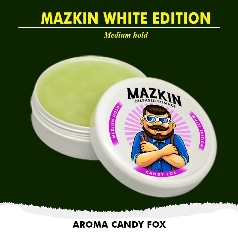 POMADE MAZKIN WHITE EDITION oilbased PROMO GROSIR MURAH