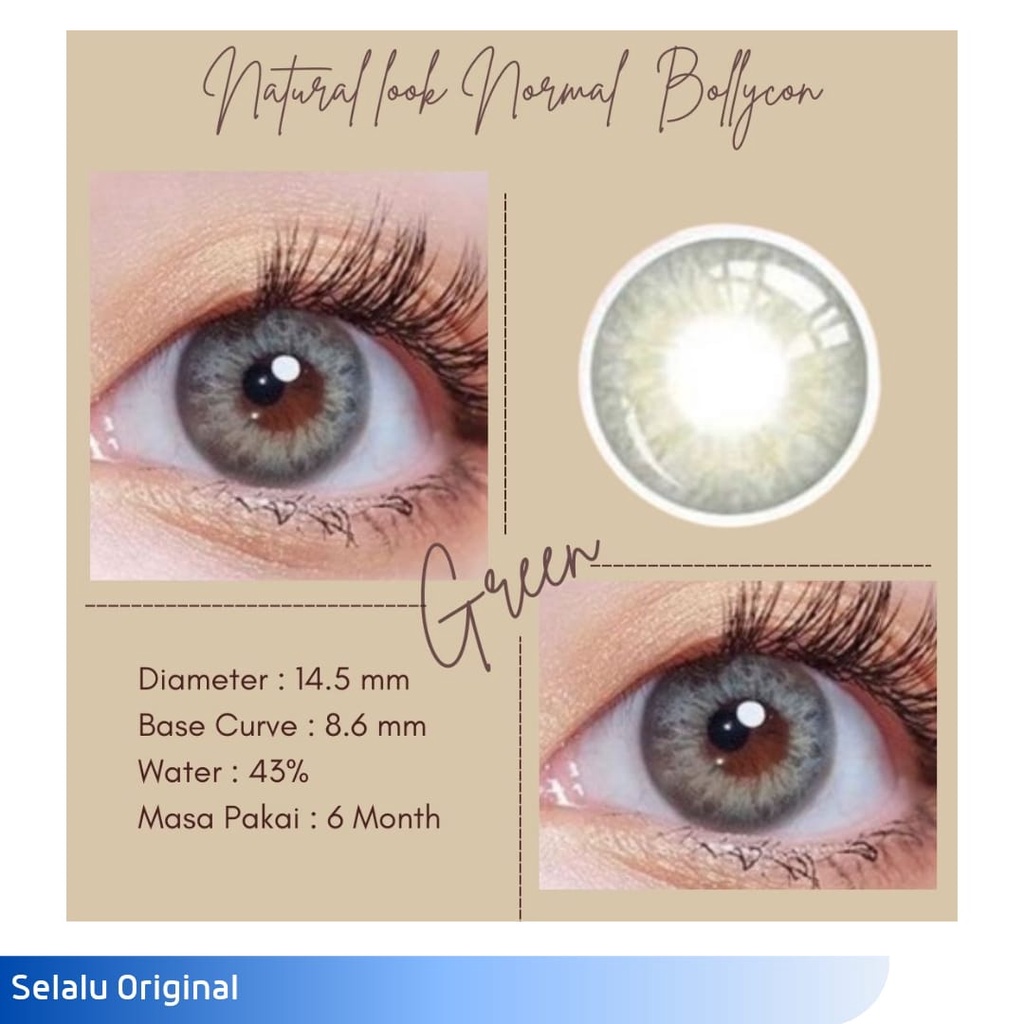 SOFTLENS WARNA NATURAL LOOK NORMAL BOLLYCON