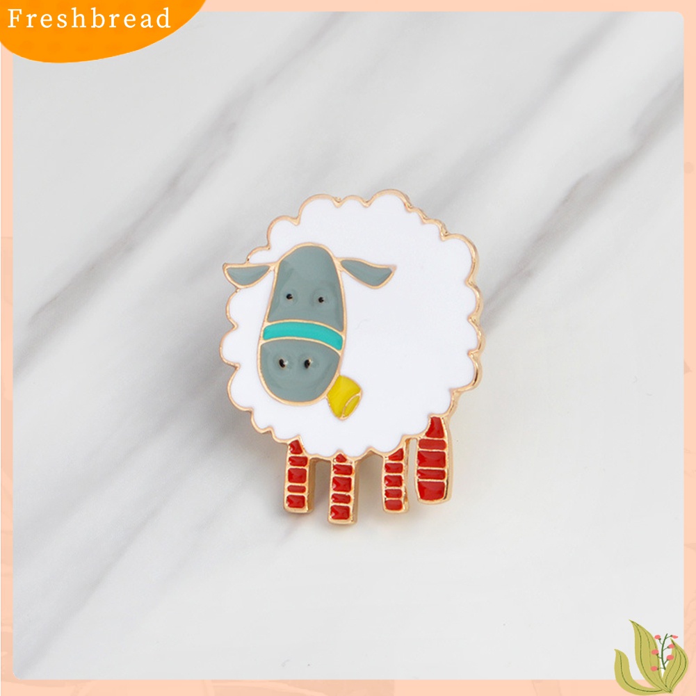 [ TERLARIS]Cute Cartoon Sheep Enamel Brooch Pin Badge Women Jewelry Decor Clothes Accessory