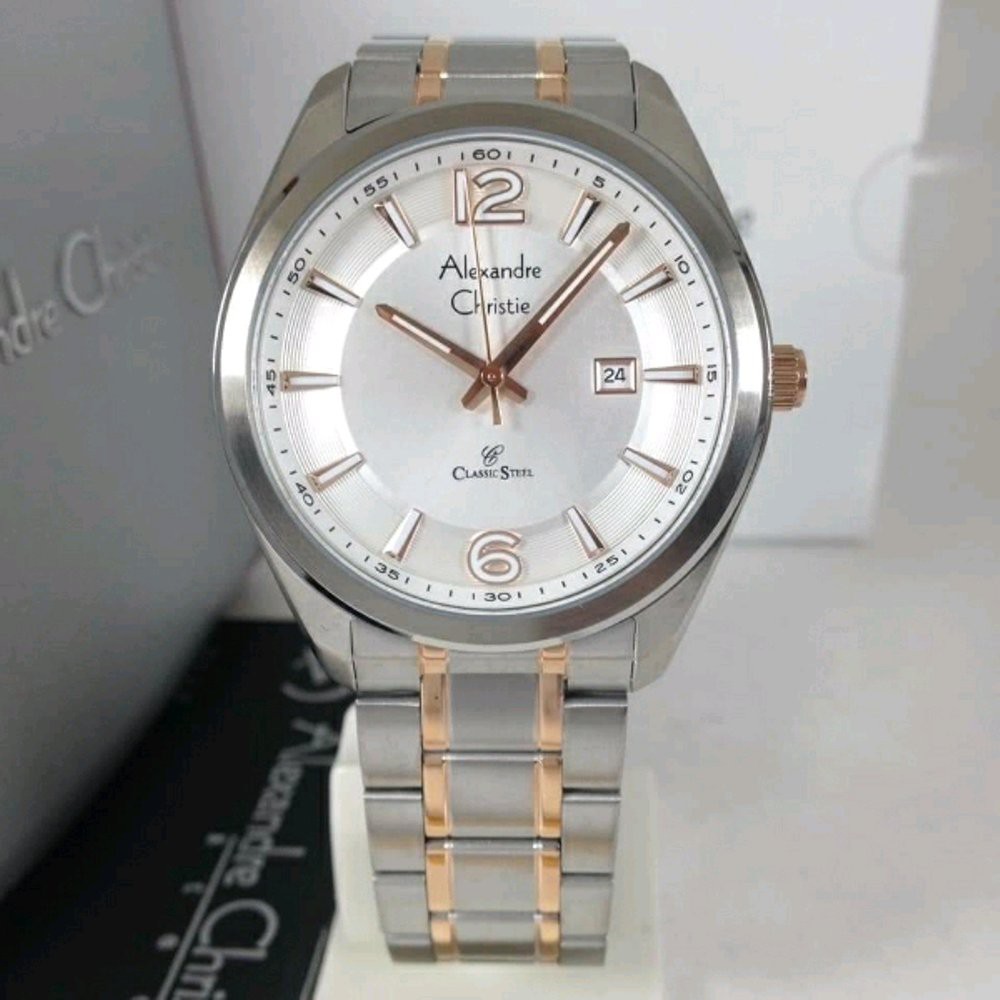 Jam Tangan Pria Alexandre Christie ac 8583  40mm xmus Original