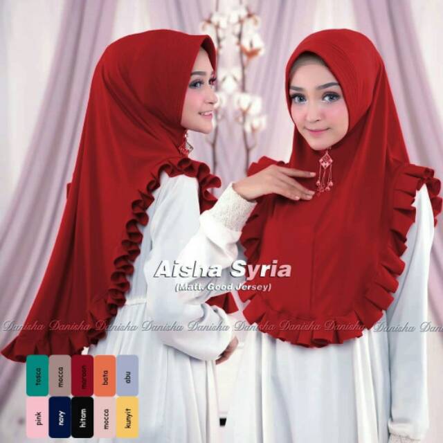 Shopee
Kerudung Aisya Syria kerudung motif / termurah jilbab / hijab instan syari / khimar mini