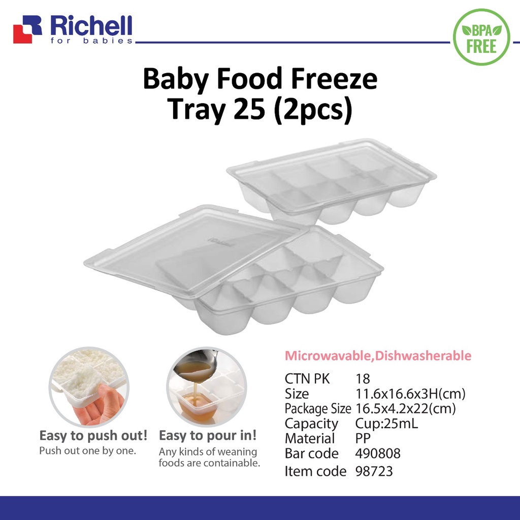 Richell Food Freezer Tray