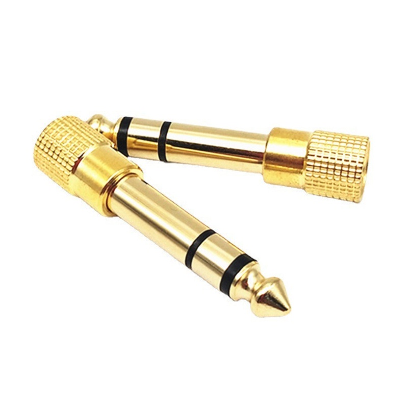 Jack Adaptor Headphone btsg 6.35mm Male To 3.5mm Female Adapter Connector 10pcs