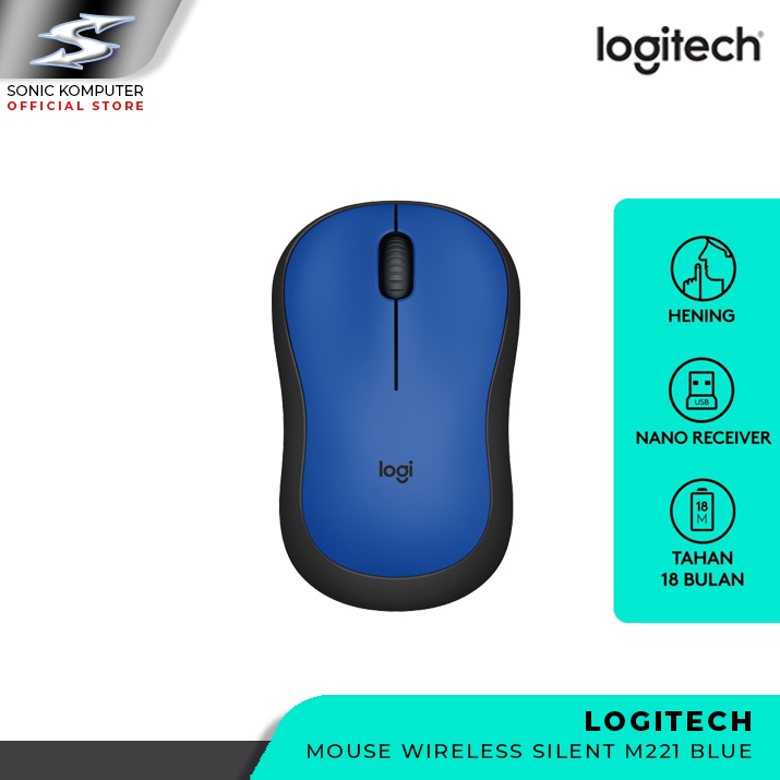 Mouse Wireless Logitech M221 Silent