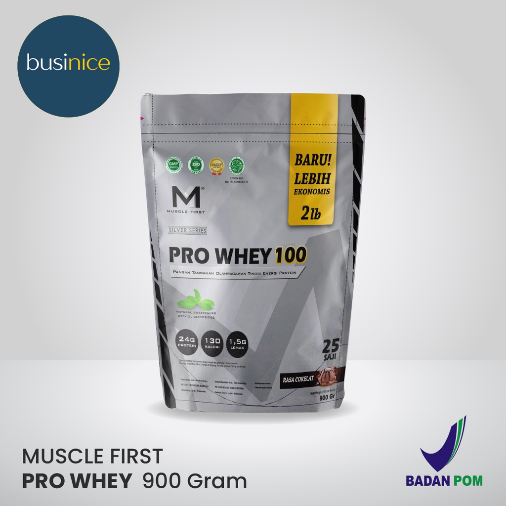 M1 Muscle First Pro Whey 100 2Lbs 900 Gram BPOM Halal