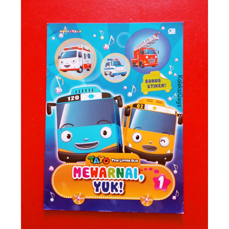 Buku Tayo the Little Bus: Mewarnai Yuk 1