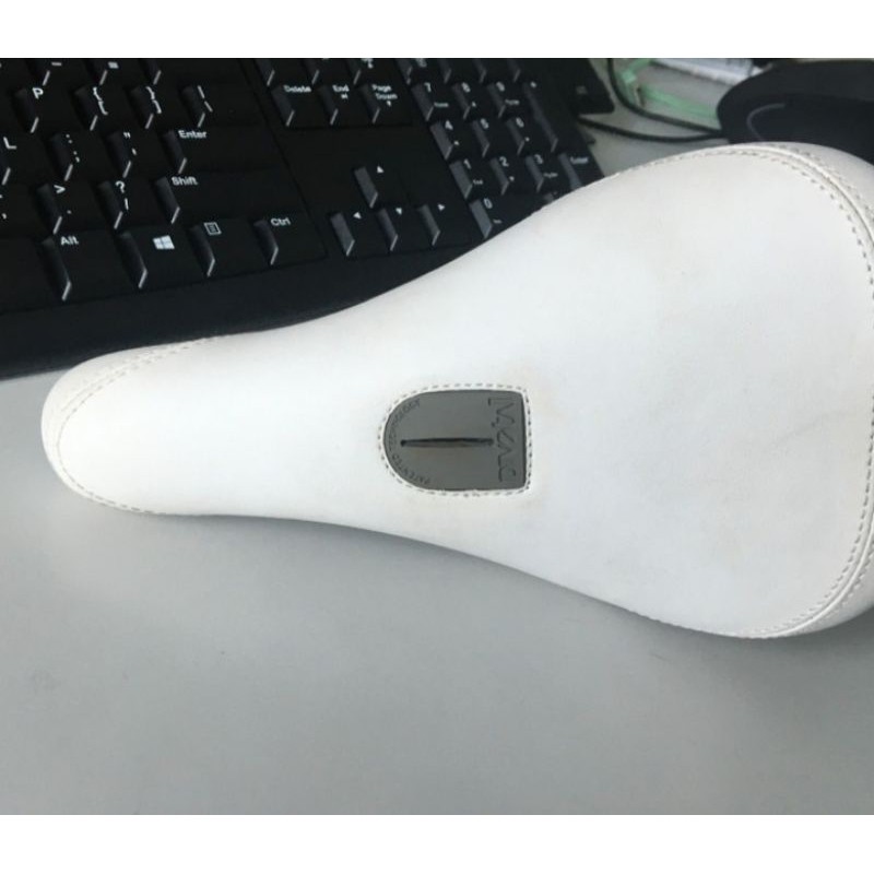 sadel bmx saddle pivotal + seatpost wtp putih