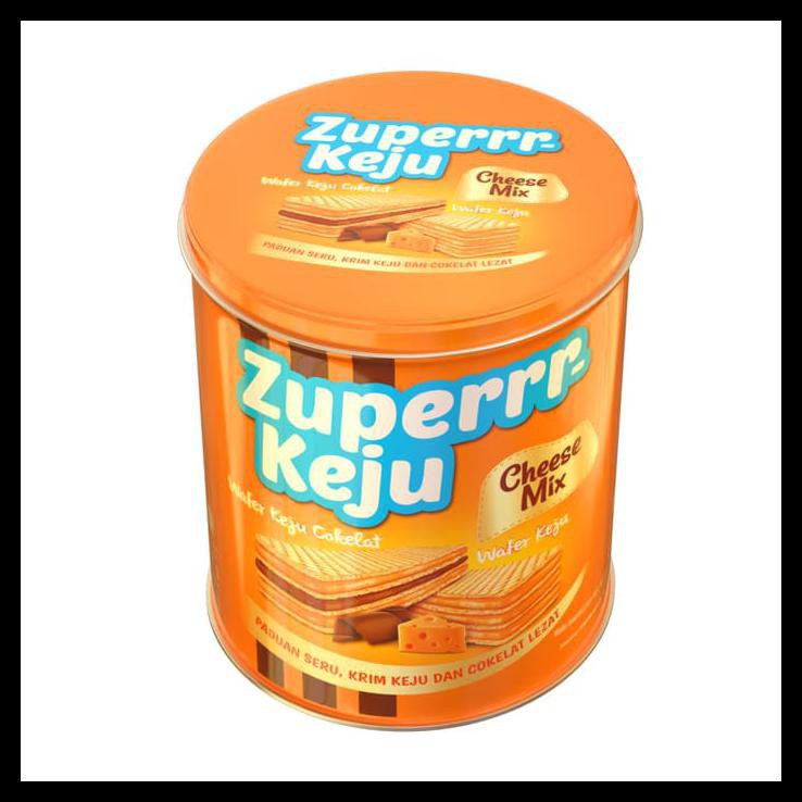 ZUPERRR WAFER KEJU CHEESE MIX CAN 298GR