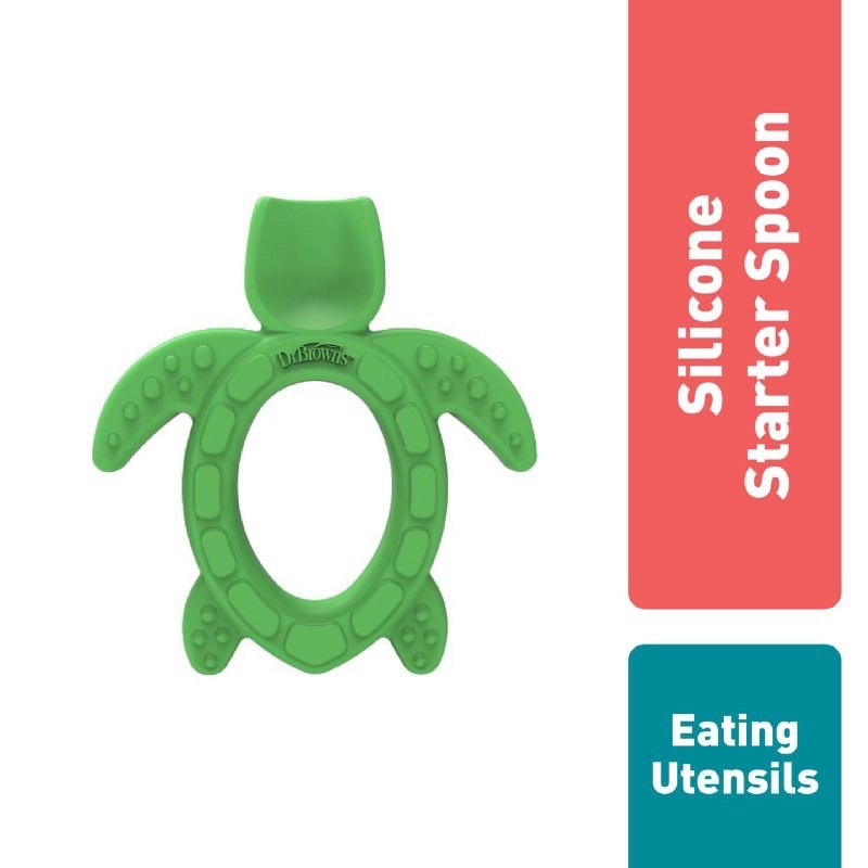 Dr.Brown's Silicone Starter Spoon/Sendok Makan bayi TF013