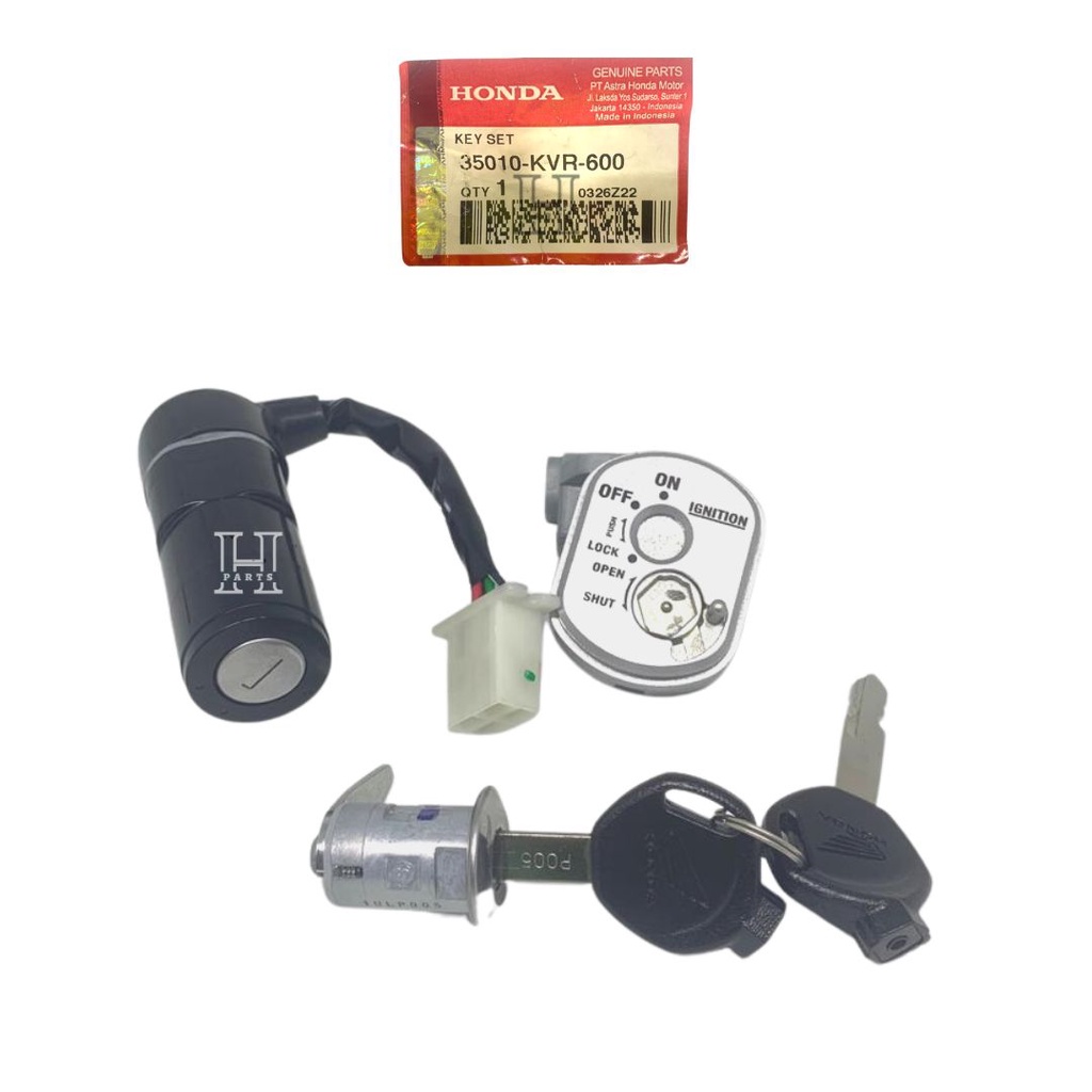 KUNCI KONTAK KEY SET REVO 100 CARBURATOR ORIGINAL AHM