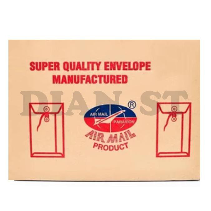 

✨BISA COD✨ Amplop Tali 310 Coklat Airmail / Air mail Folio - isi 50 lembar