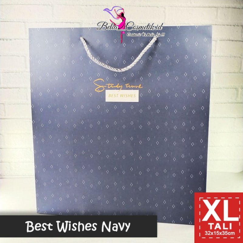 

Paper Bag Tali Motif / Tas Kado Ultah - XL TALI BEST WISHES & BREATHE