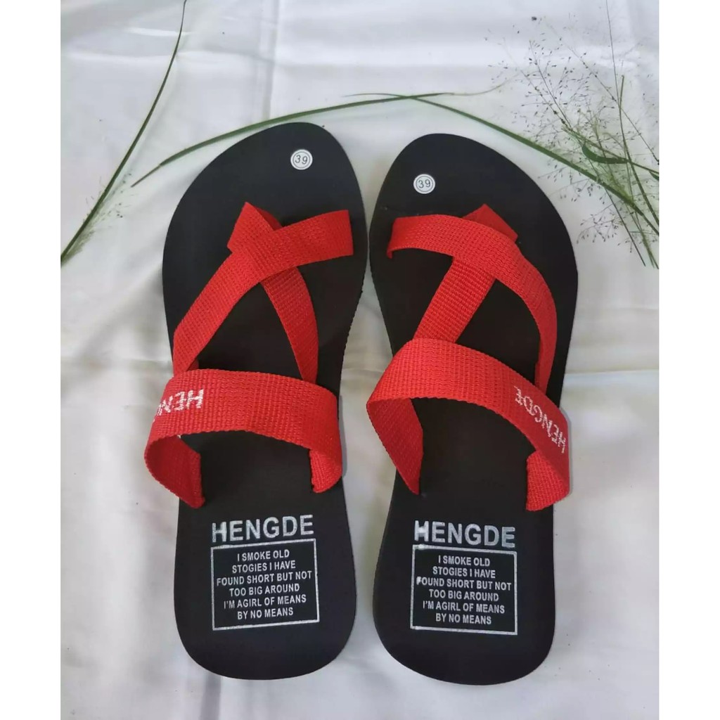 Sandal Tali Wanita Hengdee Sendal Cewek Motif Hengde Flip Flop Jepit Silang Dewasa-8