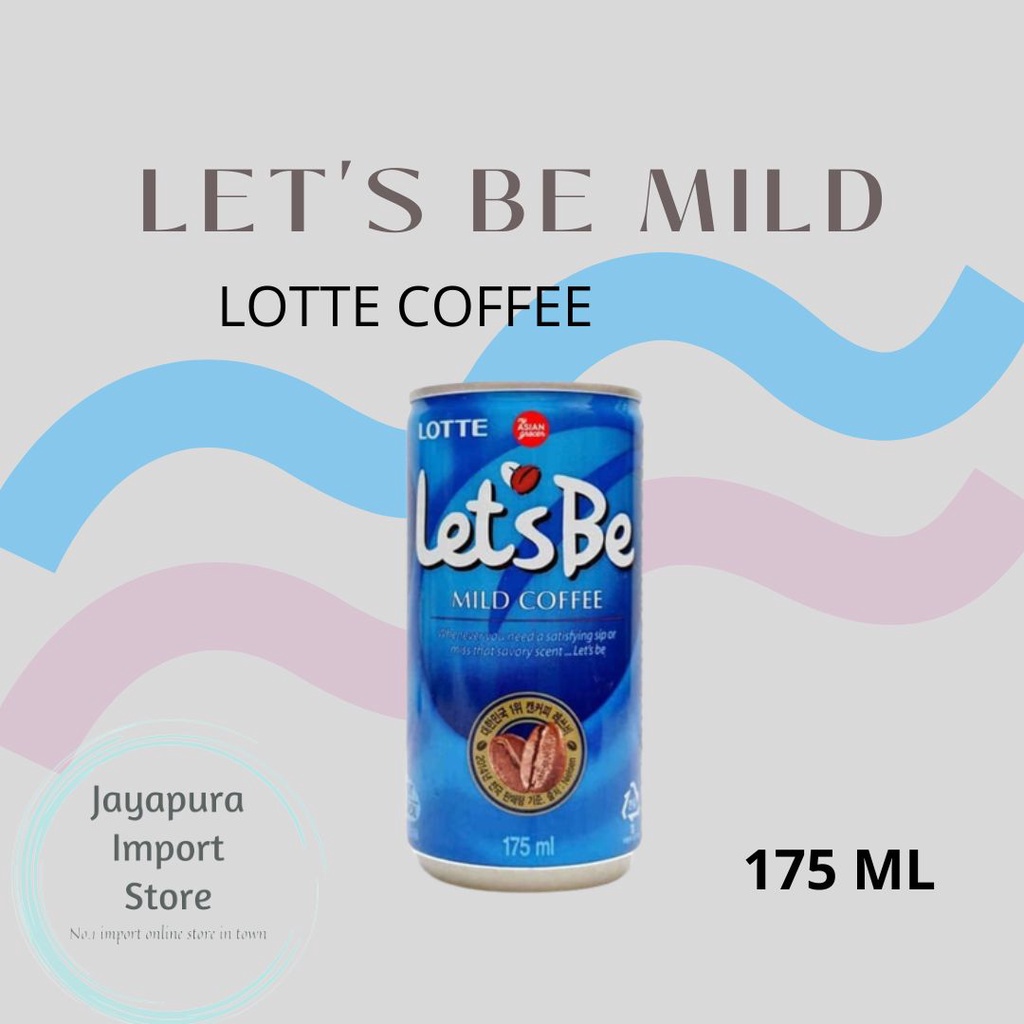 

LOTTE LET'S BE MILD COFFEE / LETS BE MILD COFFEE / LOTTE COFFEE(BPOM)