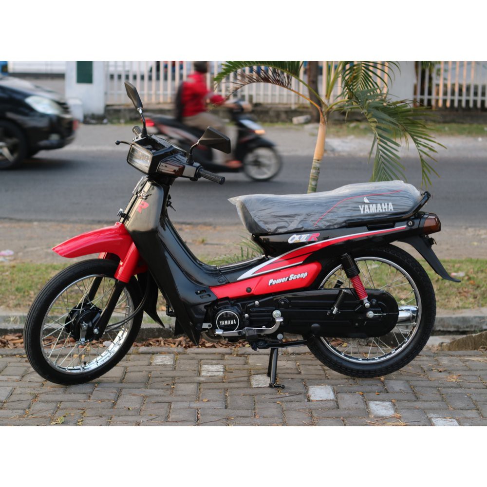 Jual Yamaha Alfa Yamaha Alfa Champ Cover Jok Kulit Jok Merah Indonesia Shopee Indonesia