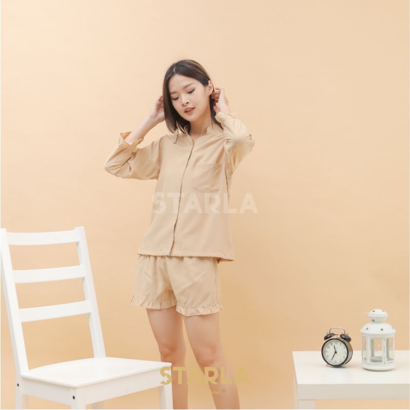 BAJU TIDUR PIYAMA DEWASA / PIYAMA SET BUSUI FRIENDLY / STELAN PIYAMA BAJU TIDUR JASMINE