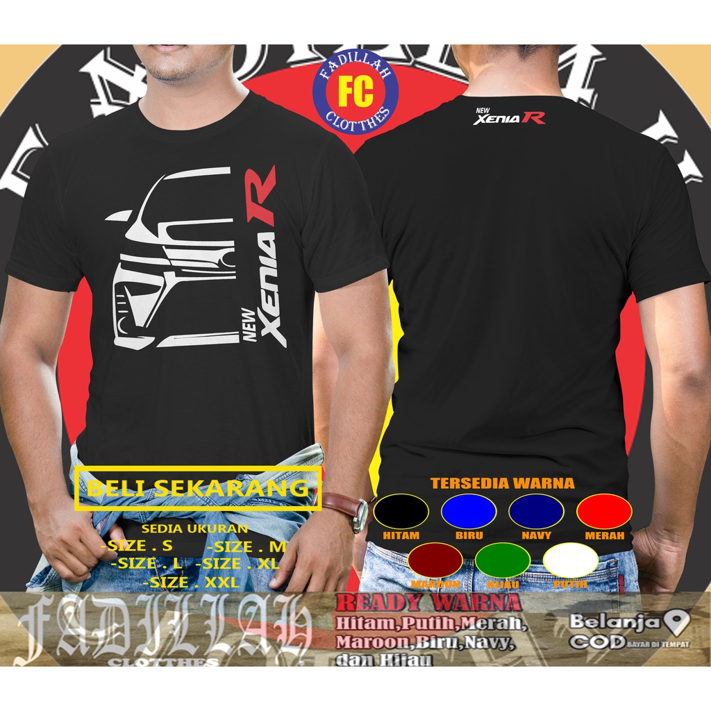 Kaos Mobil Daihatsu New Xenia R Baju Otomotif