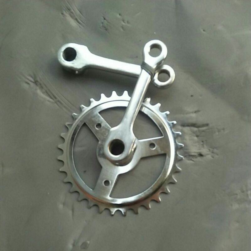 GIR DEPAN SEPEDA ANAK 16 AN 32T WARNA CHROME