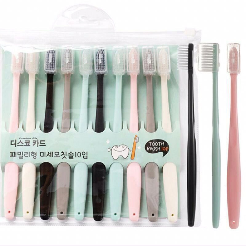 Sikat Gigi Dewasa 1 SET 10 PCS / Toothbrush Double Care Sensitive Soft