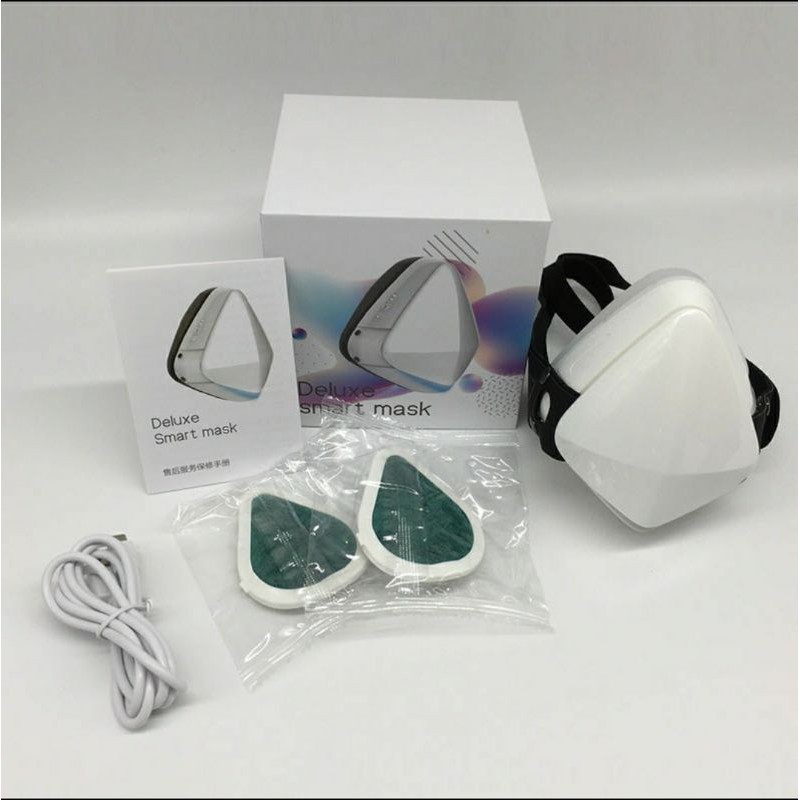 Deluxe Smart Masker Respirator purifier airshark untuk sport olahraga