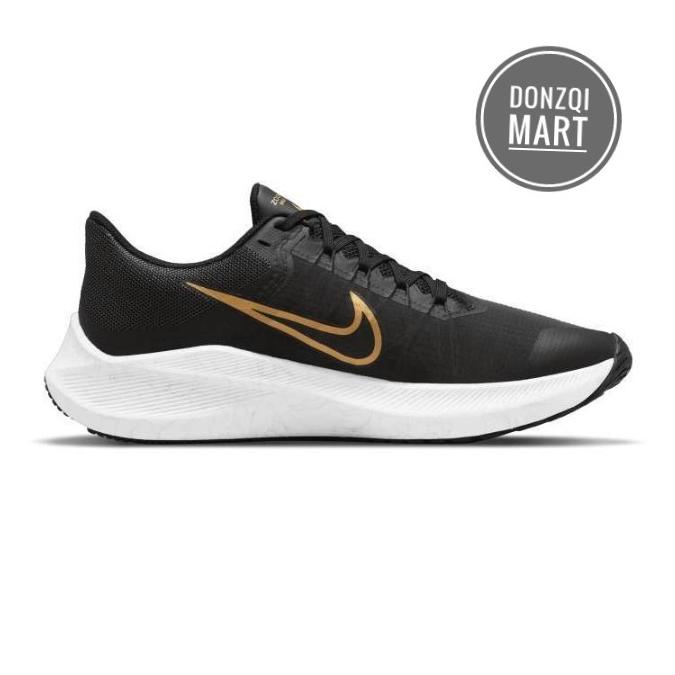 NIKE WINFLO 8 MENS RUNNING SHOES - BLACK/METALLIC GOLD/ DK SMOKE GREY DXHD545646
