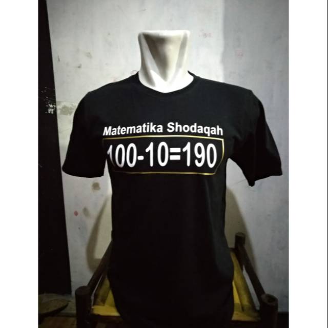 Kaos matematika shodaqoh combed 30s standart distro