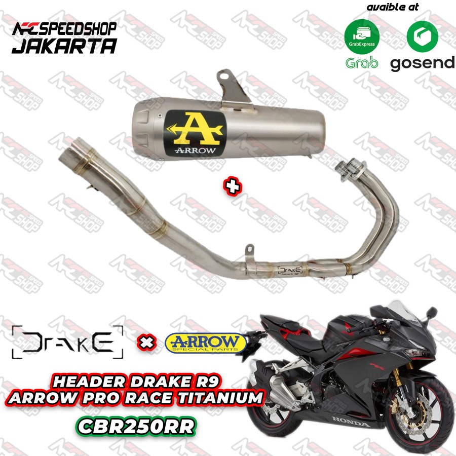 Knalpot Arrow Pro Race HONDA CBR 250 RR Titanium Fullsystem Italy