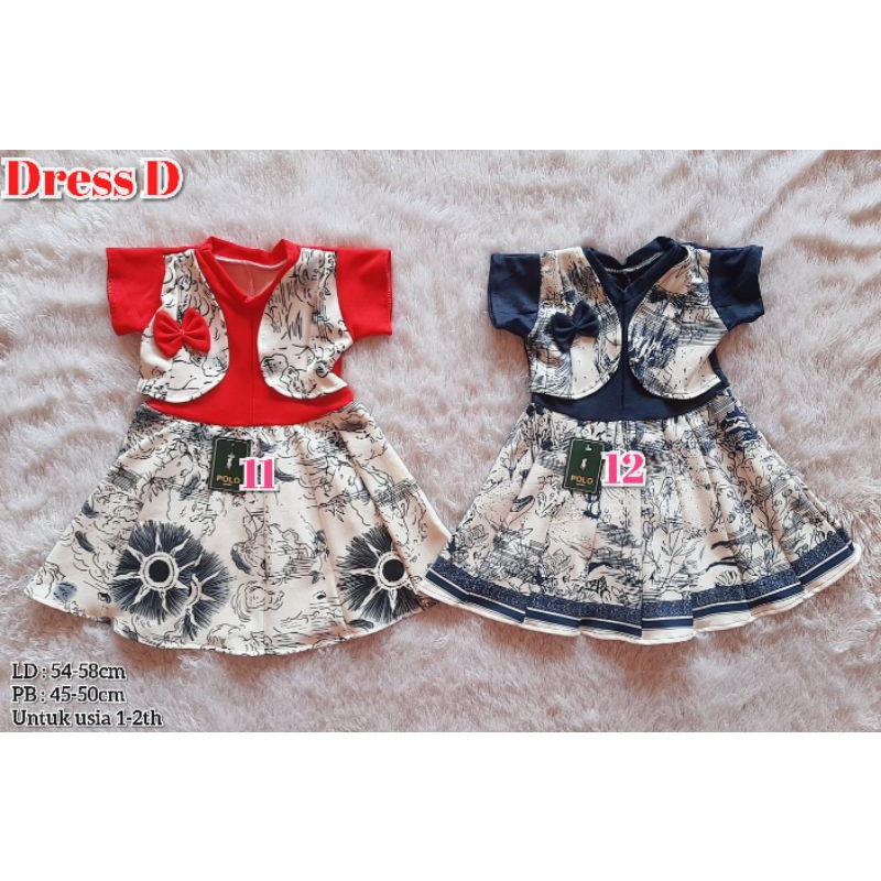 (PROMO COD)  Dress Anak Baju Anak Perempuan Murah