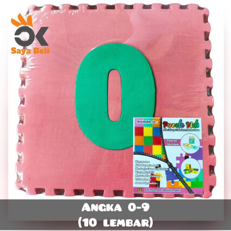 EVAMAT MATRAS/ PUZZLE KIDS EDUKASI TEBAL 30x30x1CM PUZLE ANAK/ LANTAI/ EVAMAT/ PLAYMAT/ MOTIF HURUF/ ABJAD/ ANGKA/ BUAH