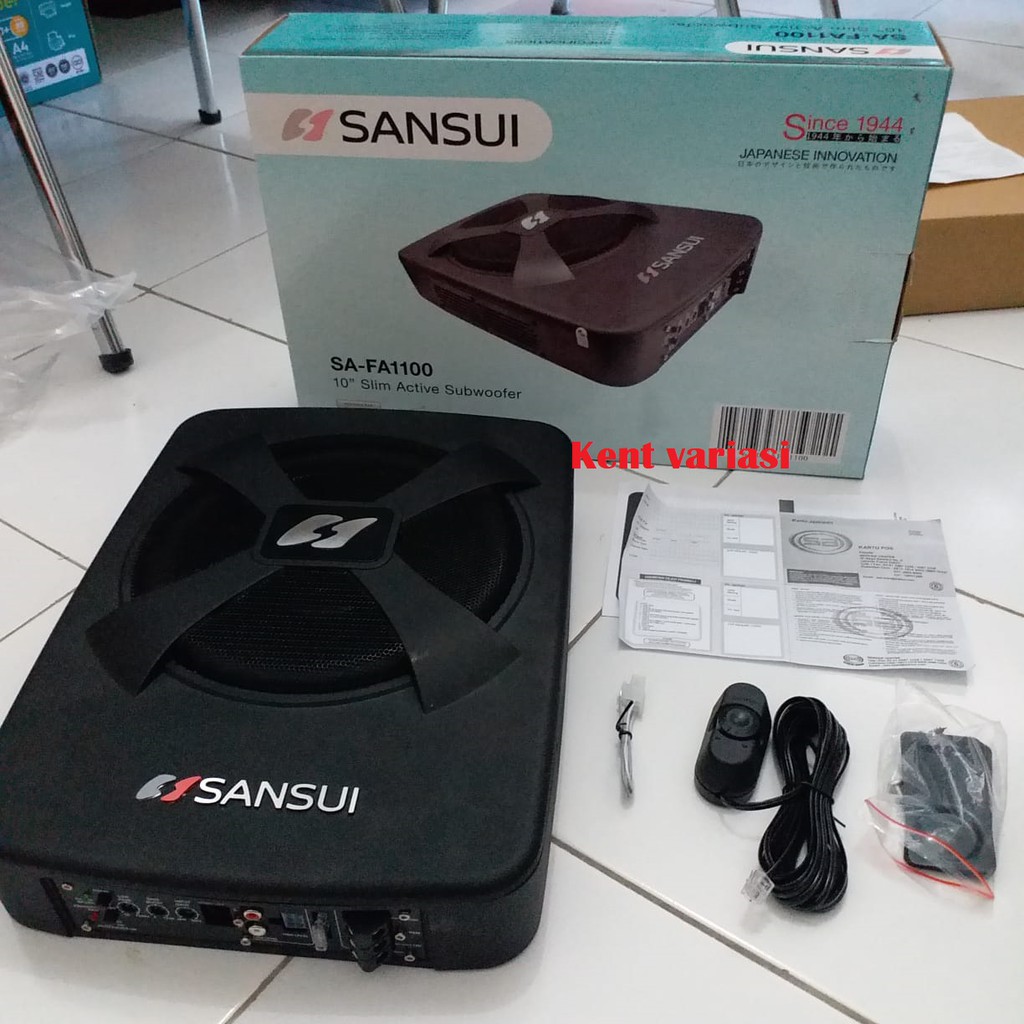 SUBWOOFER AKTIF ACTIVE SLIM BASS SUB KOLONG JOK SANSUI SA-FA1100