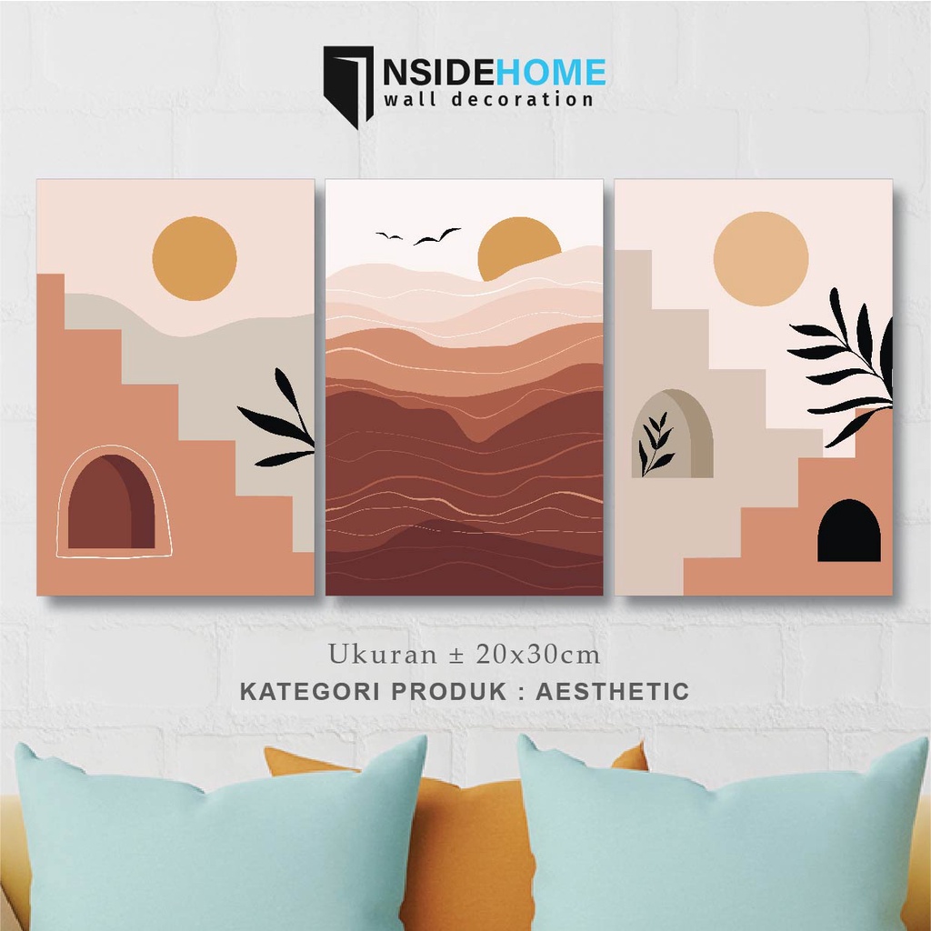 Pajangan Rumah Kamar Anak Abstrak Wall Decor Aesthetic Abstract Bohemian Hiasan Dinding Estetik Post