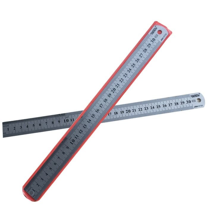 Penggaris Besi 30cm Ruler Stainless