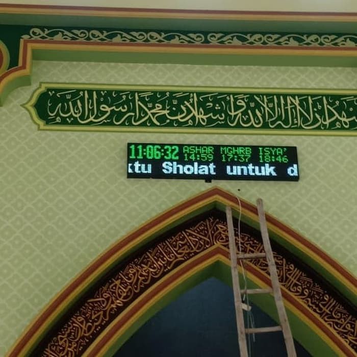 JADWAL SHOLAT DIGITAL MASJID LED JEPARA