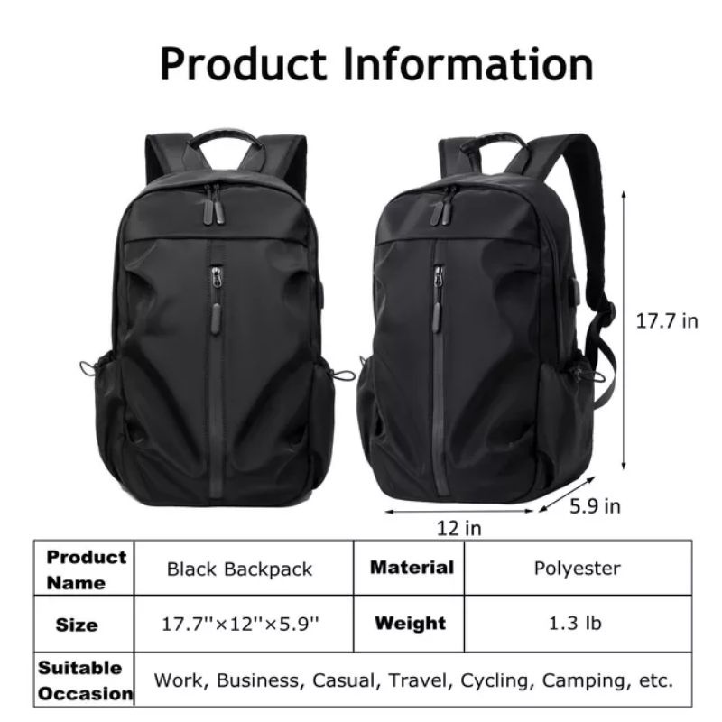 Ransel Laptop Pintar Anti Air Dengan Smart Usb ORIGINAL Korea Premium Bisa Buat Cas Handphone High Quality Product