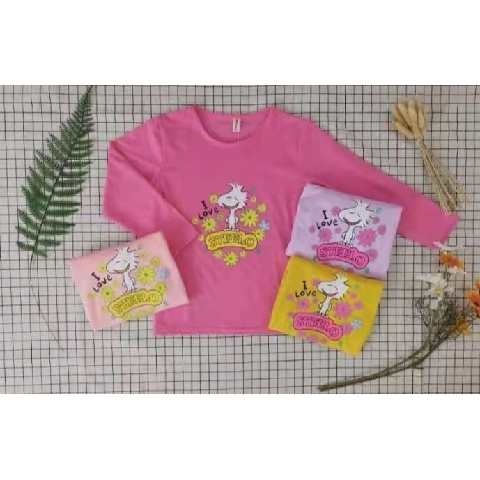 Baju Kaos Lengan Panjang Anak Perempuan Usia 1 - 5 Tahun Original Import | Kaos Panjang Anak Cewek