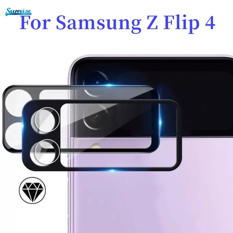 Pelindung Layar Tempered Glass Full Cover HD Anti Gores / Pecah Untuk Samsung Z Flip 4