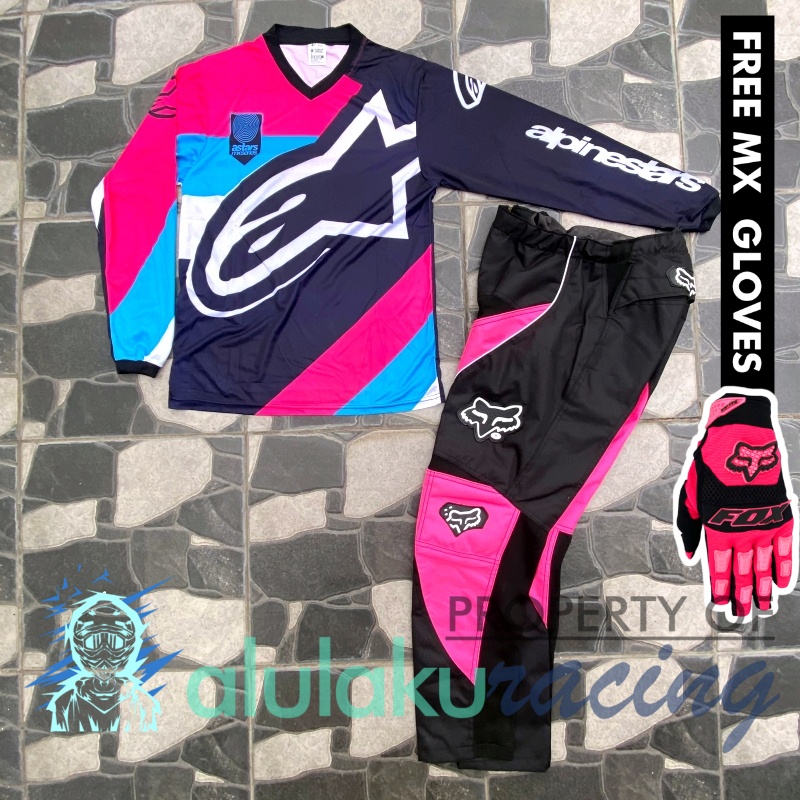 Jersey &amp; Celana MX Trail Motocross - Paket Bundling ASCT0512-F48