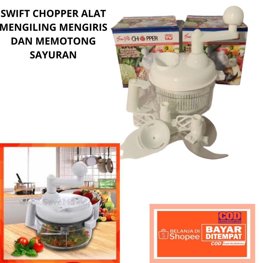 SWIFT CHOPPER ALAT MENGILING MENGIRIS DAN MEMOTONG SAYURAN