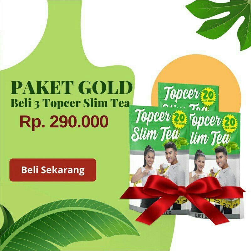 

Paket Gold Topcer Slim Tea 60 Kantong teh