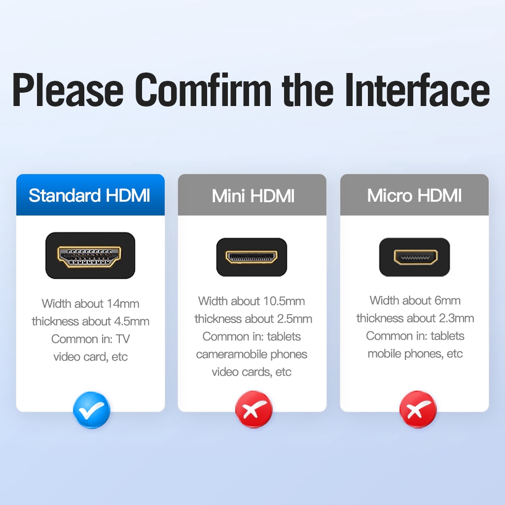 Vention HDMI Cable 4K(1080P)HDMI flat video cable gold-plated for TV LCD monitor projector