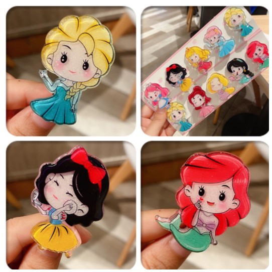 [ORGM] Jepit Rambut Anak Motif Princess Lucu (1 PC)